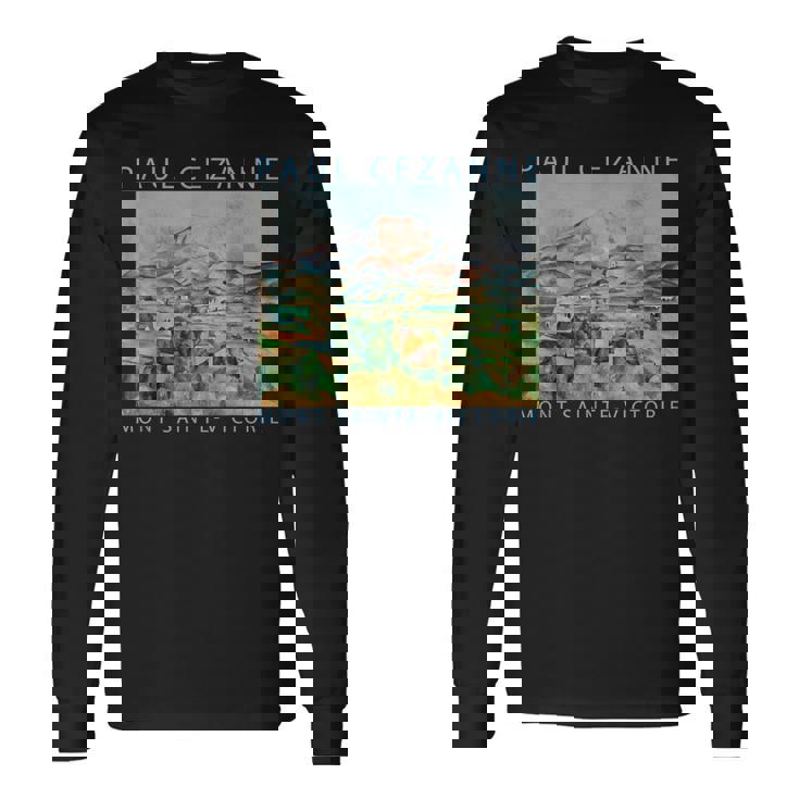 セザンヌ 面白いtシャツ アート 印象派 絵画 メンズ レディース 面白い 服 美術 油彩画 長袖Tシャツ