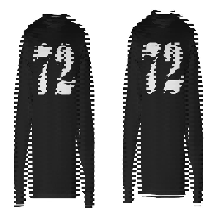 セブンティツー ナンバー 72 ナンバー 長袖Tシャツ