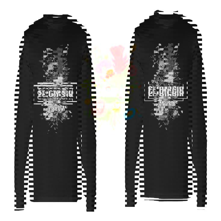 セルフコンパッションは私の超能力ですハイヤーセルフケア心理学 長袖Tシャツ