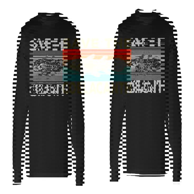 セーブ・ザ・シーラカンス。 長袖Tシャツ