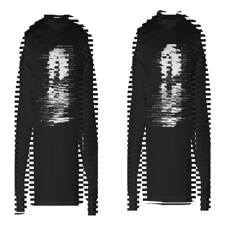 セーリングスケッチ キャプテンヨット 長袖Tシャツ