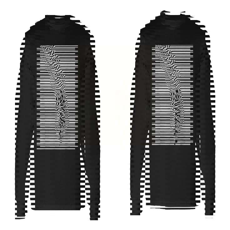 ゼブラ 錯視 メンズ レディース キッズ 長袖Tシャツ