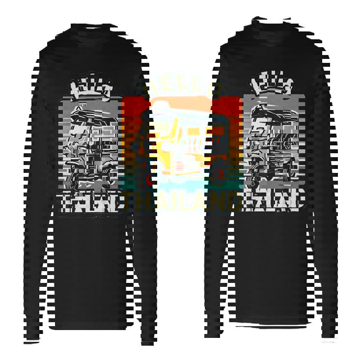 タイのお土産 旅行ギフト ホリデー タイのデザイン 長袖Tシャツ