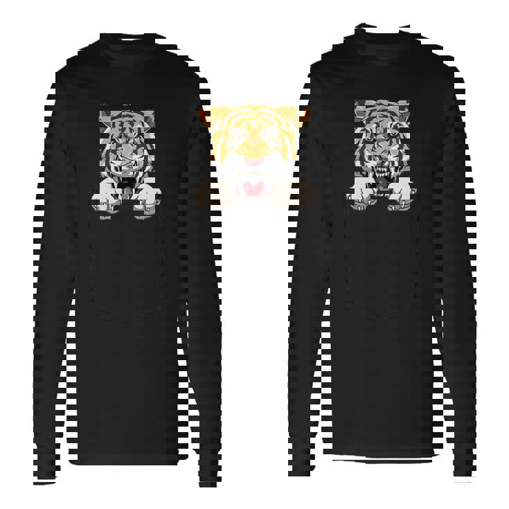 タイガーポケット タイガーインポケットタイガー のぞき見トラ カミングアウト 長袖Tシャツ