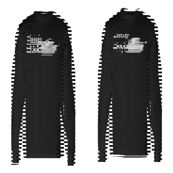 タイガー戦車 第二次世界大戦の戦車扇風機 Panzerkampfwageni 長袖Tシャツ