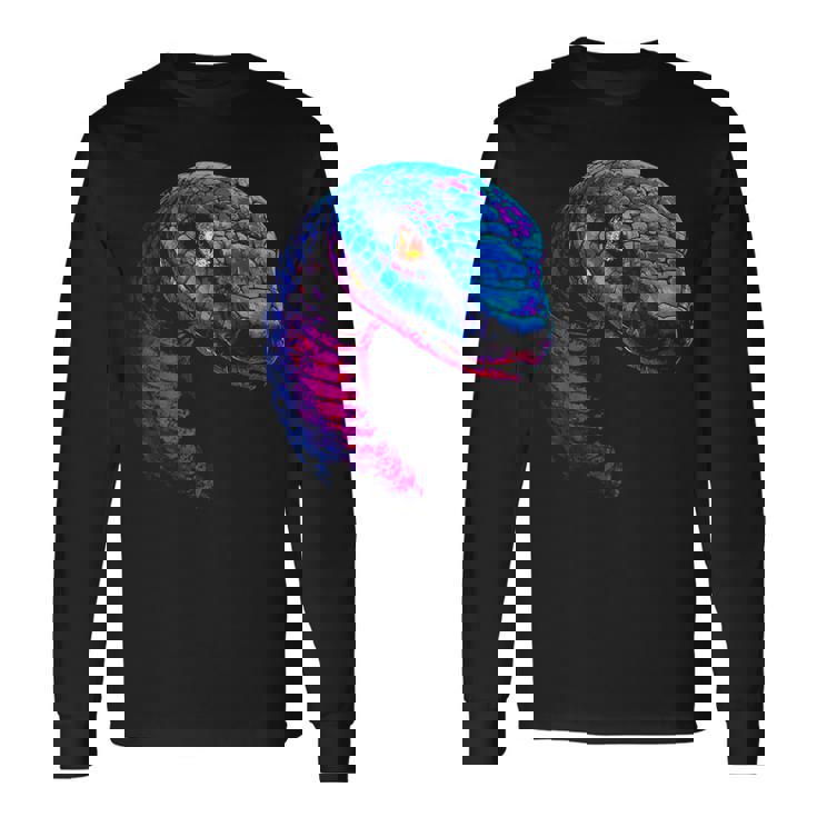 タイパン 動物 モチーフ イラスト タイパン 長袖Tシャツ