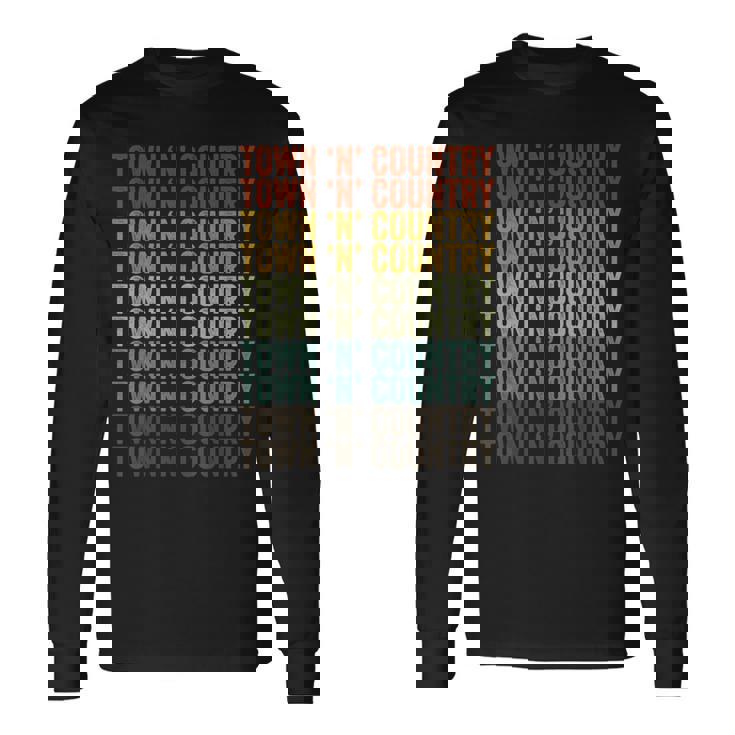 タウンアンドカントリーシティレトロ 長袖Tシャツ