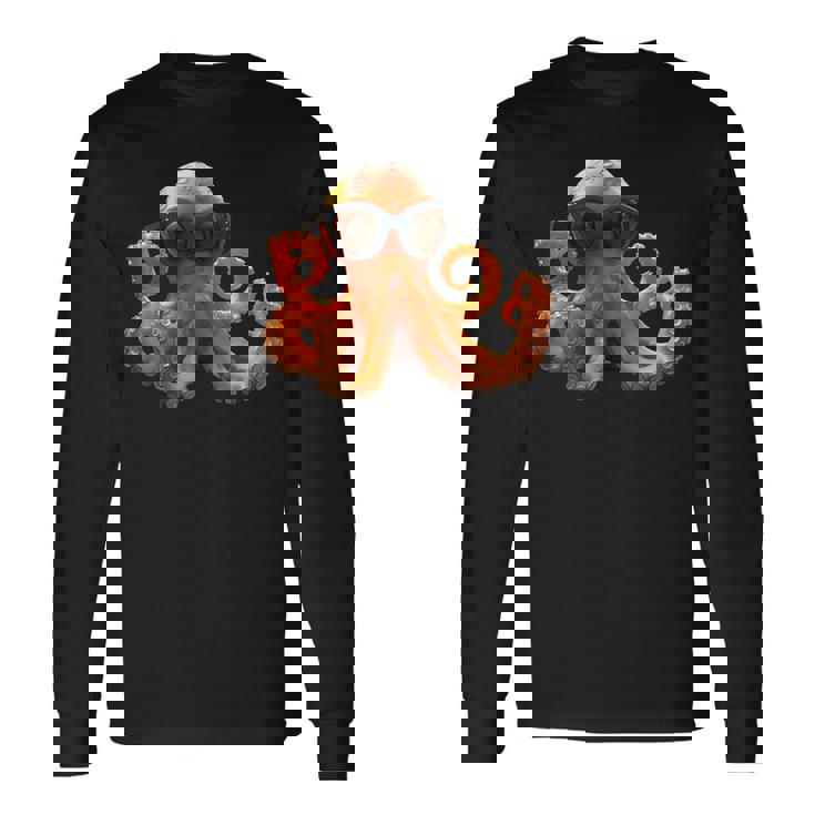 タコ 小タコ イカ 海 恋 甘タコ 長袖Tシャツ