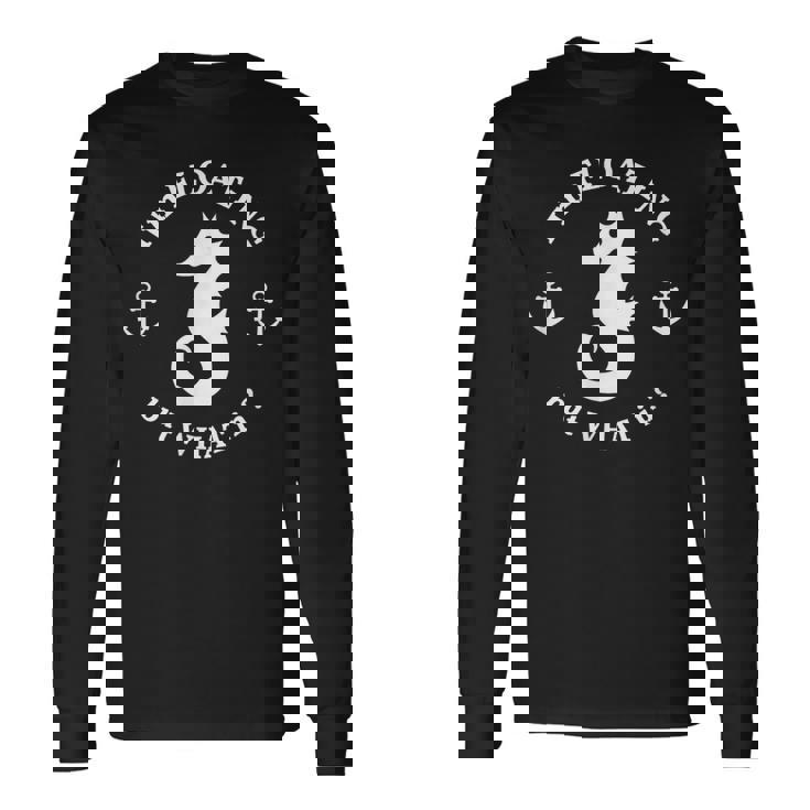 タツノオトシゴ おもしろ 竜の落とし子 かわいい 龍の落とし子 長袖Tシャツ