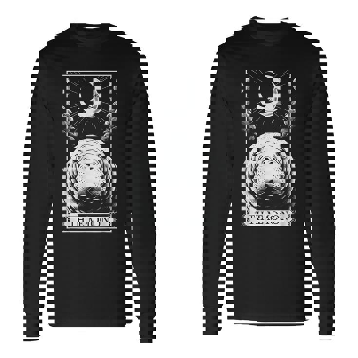 タロットカード ヴィンテージ 三日月 マナティー 海 動物 恋人 長袖Tシャツ