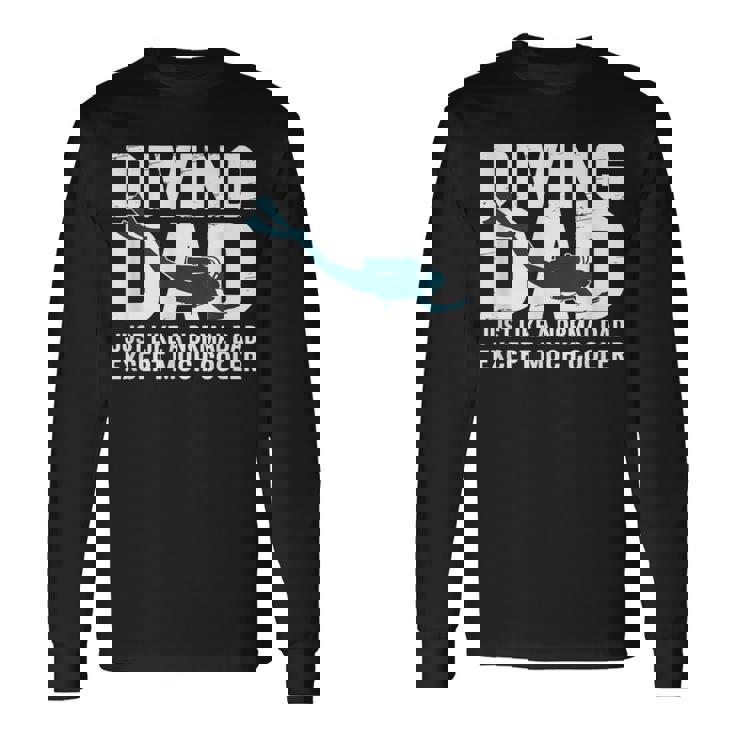 ダイビング お父さん ヴィンテージ スキューバ ダイバー 父 スキューバダイビング 長袖Tシャツ