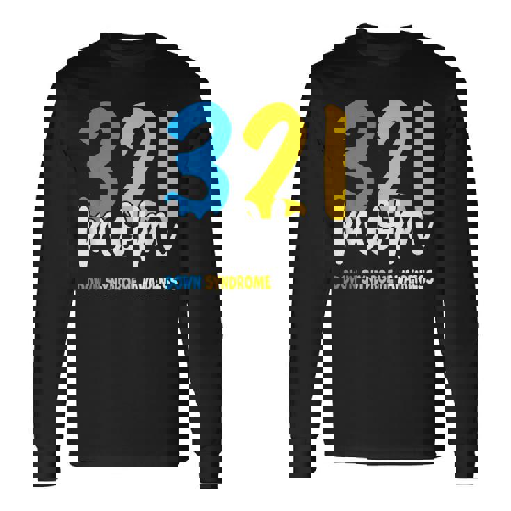 ダウン症啓発 誇り高きトリソミー 21ママダウン症 長袖Tシャツ