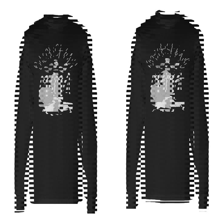 ダックスフンド 母の日 ウィニー ママ 犬好き 長袖Tシャツ