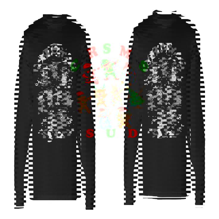 ダビングクリスマスブリークリスマスセーターサンタダブスクワッドキッズボーイ 長袖Tシャツ