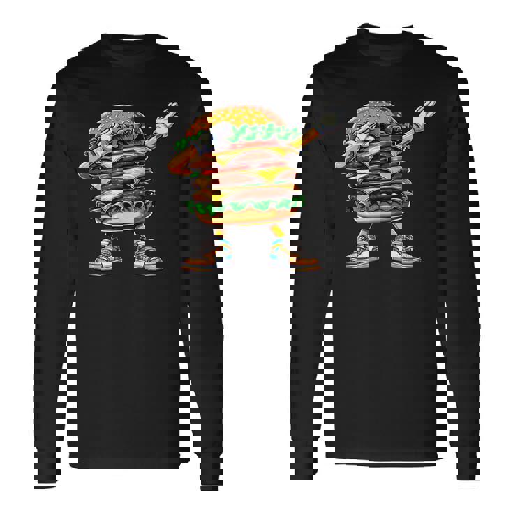 ダビングバーガー ファーストフード ナショナルハンバーガー ダブ愛好家 長袖Tシャツ