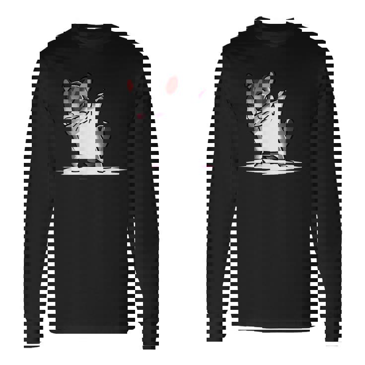 ダブダンスフクロモモンガペット 長袖Tシャツ