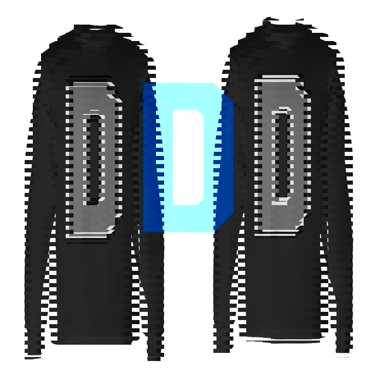 ダブリン郡 スカイブルー ネイビー アルファベット D ゲール語 フットボール ハーリング 長袖Tシャツ