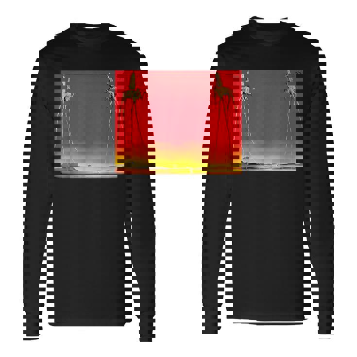 ダリ作 象 長袖Tシャツ