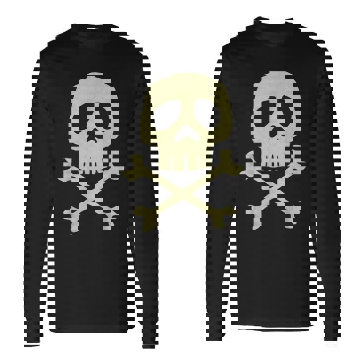 ダンツィヒスタイルのミスフィットハーロックスカル 長袖Tシャツ