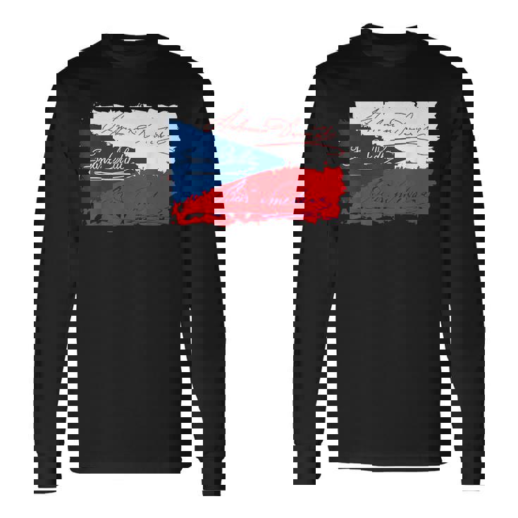 チェコの作曲家 ドヴォラック・ドラ・スメタナ チェコ 長袖Tシャツ