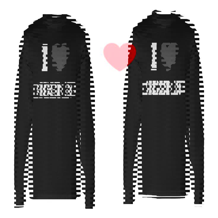 チキンレッグが大好き 長袖Tシャツ