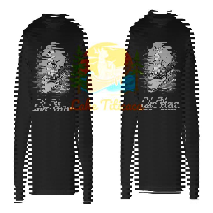 チチカカ湖 長袖Tシャツ