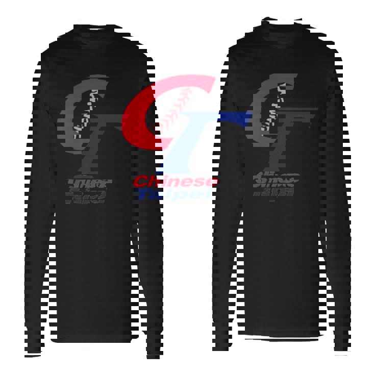 チャイニーズタイペイ 野球 台湾 I Love Taiwan ボーイフレンドギフト 長袖Tシャツ
