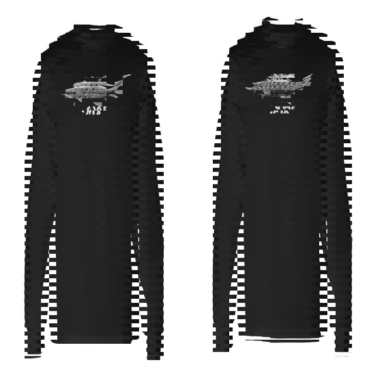 チョウザメの魚のキャビア 長袖Tシャツ