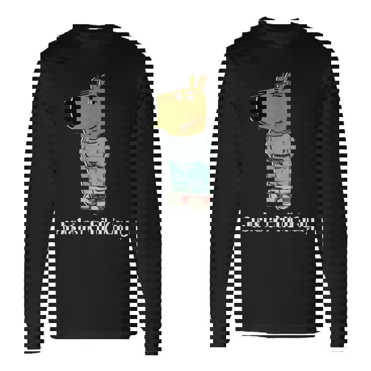 チル・ガイ・ドッグ・ティー・ファニー・チル・ガイ・ミーム 長袖Tシャツ