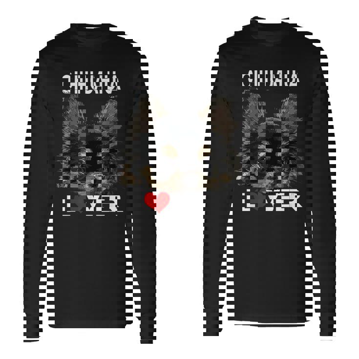 チワワ 長髪好き チワワ 長髪 チワワ 長袖Tシャツ