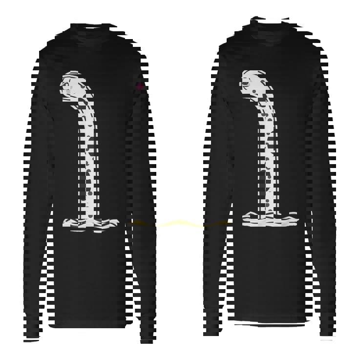 チンアナゴ（Big ビッグ）【どうぶつフレンズ】魚 水族館の生き物 かわいい 面白い 動物 イラスト キャラクター 長袖Tシャツ