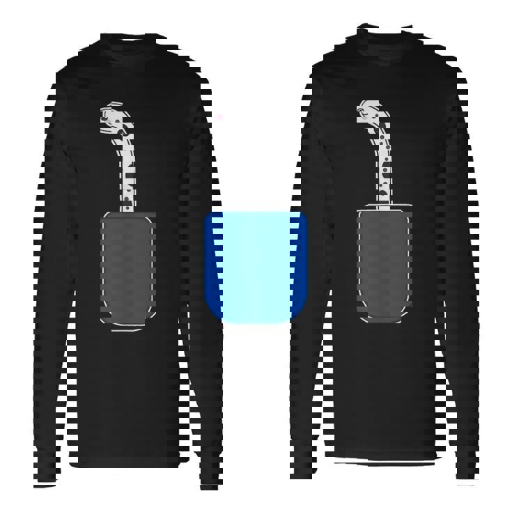 チンアナゴ（いん・ざ・ぽけっと）【どうぶつフレンズ】魚 水族館の生き物 かわいい 面白い 動物 チンアナゴ イラスト 長袖Tシャツ