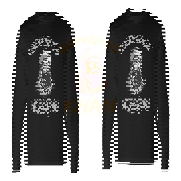 チンギス・ハーン モンゴルの歴史 長袖Tシャツ ギフトのアイデア