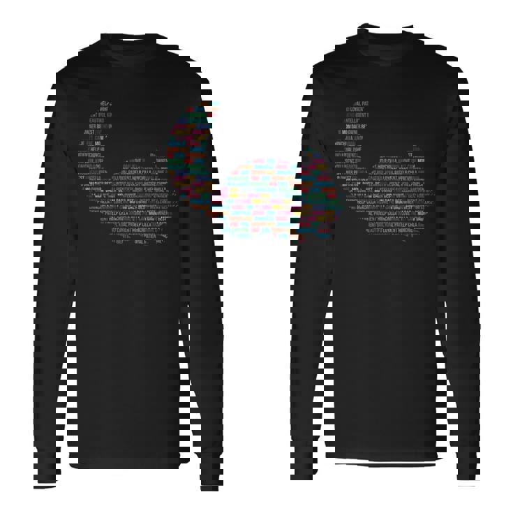 チンチラ愛好家へのチンチラの言葉のギフト チンチラ 長袖Tシャツ