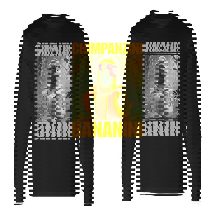 チンパンジーニ バナニーニ イタリアのブレインロットミーム 長袖Tシャツ