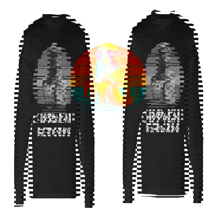 チンパンジーニ バナニーニ イタリアン ブレイン ミーム チンパンジーニ 長袖Tシャツ