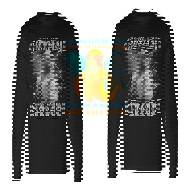 チンパンジーニ バナニーニ イタリアンブレイン 長袖Tシャツ