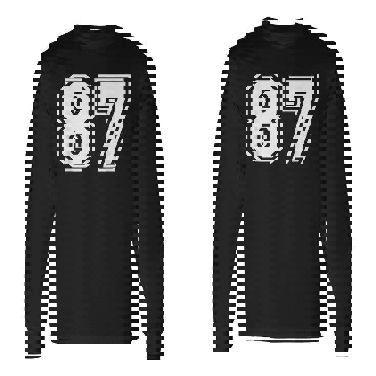 チームジャージーナンバー87 スポーツギフト 長袖Tシャツ
