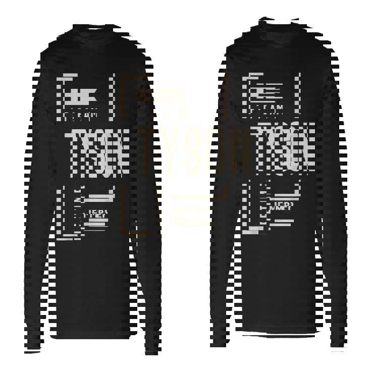 チームタイソン生涯メンバータイソン名 長袖Tシャツ