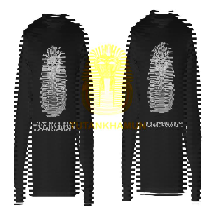 ツタンカーメン ゴールドマスク ツタン王 ファラオ 古代エジプト 長袖Tシャツ