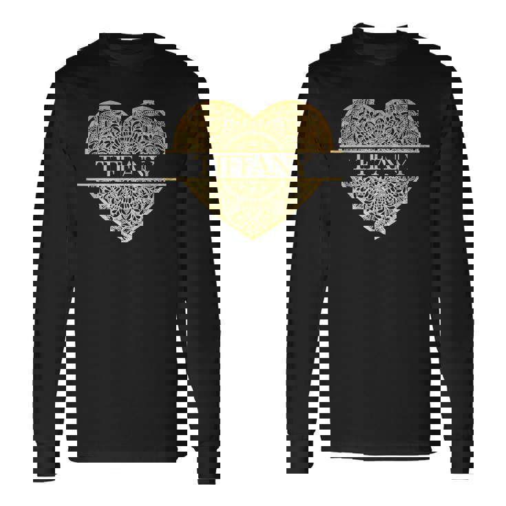 ティファニーの名前 長袖Tシャツ