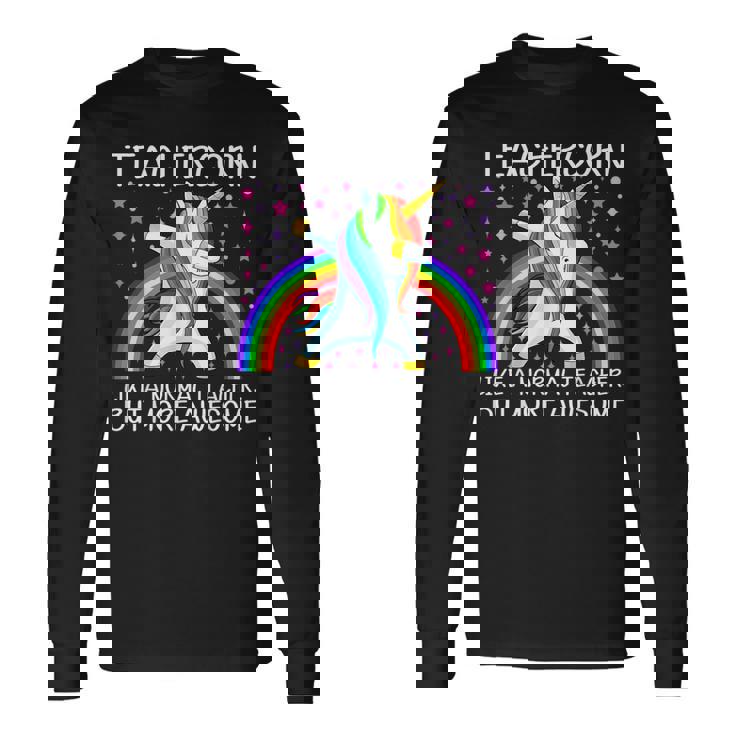 ティーチャーコーン 長袖Tシャツ