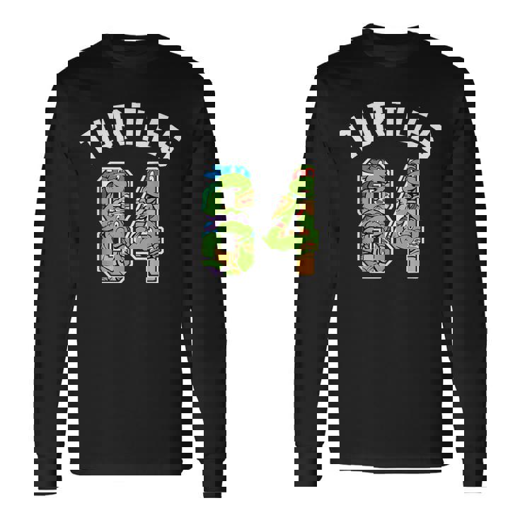 ティーンエイジ・ミュータント・ニンジャ・タートルズ 84フィート グループコラージュ 長袖Tシャツ