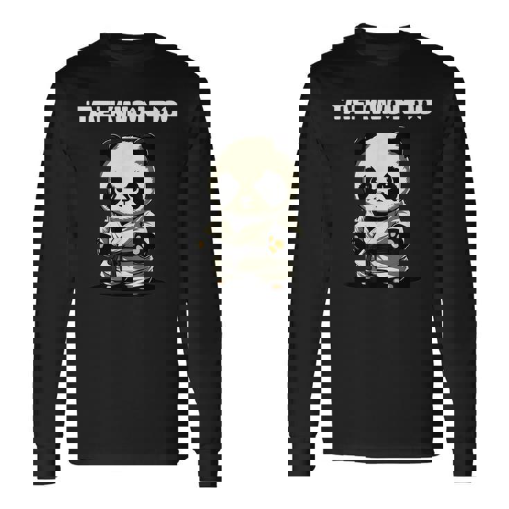 テコンドーtkdパンダキッズファイター 長袖Tシャツ