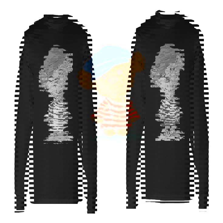 テディベア かわいい 熊 ぬいぐるみ ギフト 動物 アート イラスト 長袖Tシャツ