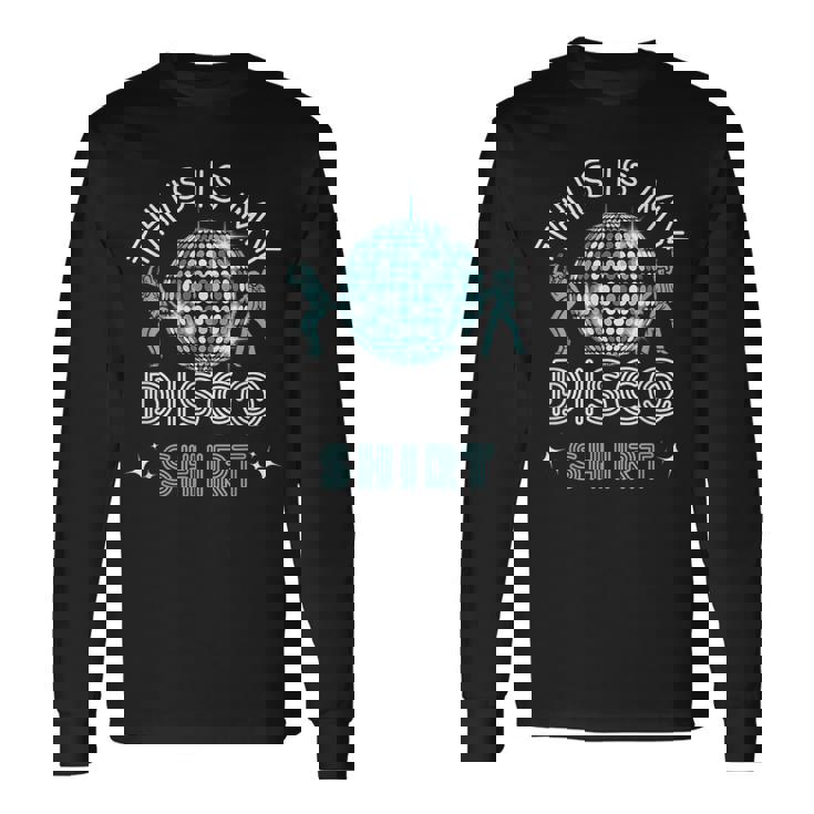 ディスコ衣装 レディース メンズ 70年代&80年代コスチューム This Is My Disco 長袖Tシャツ