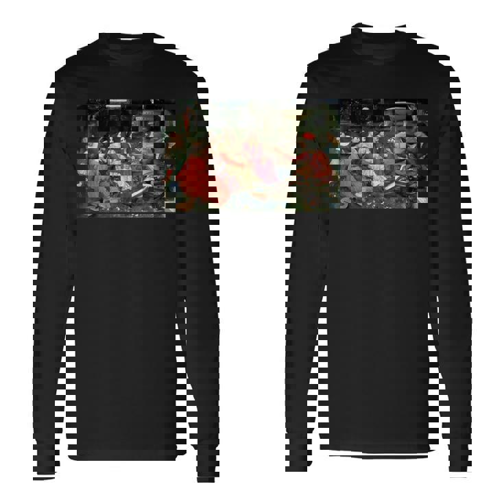 デカメロンの物語 ジョン・ウィリアム・ウォーターハウス 長袖Tシャツ