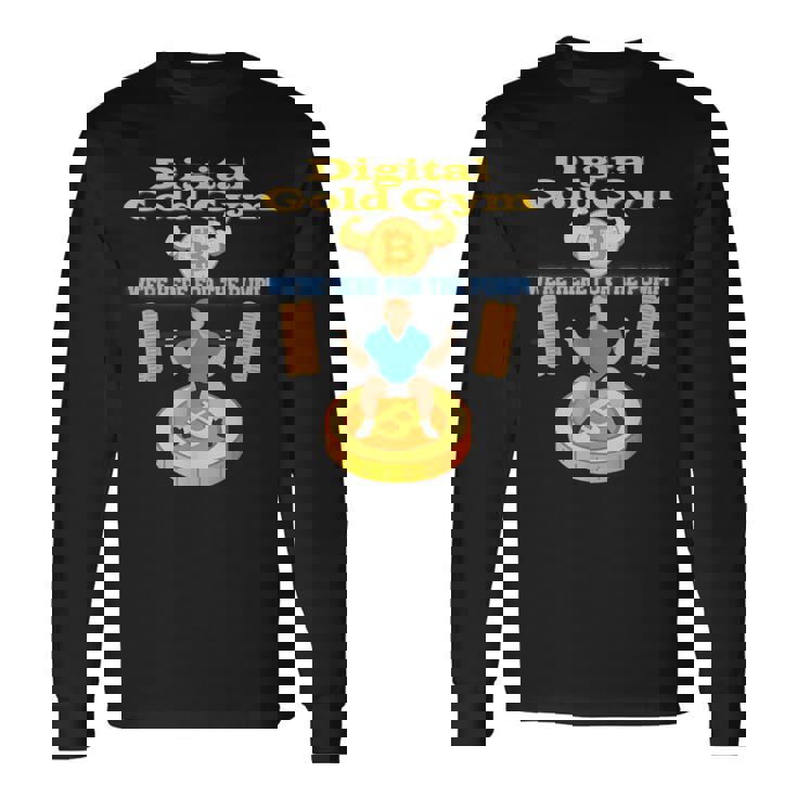 デジタルゴールドジム エクササイズ ビットコインギア クリプトジムウェア 長袖Tシャツ