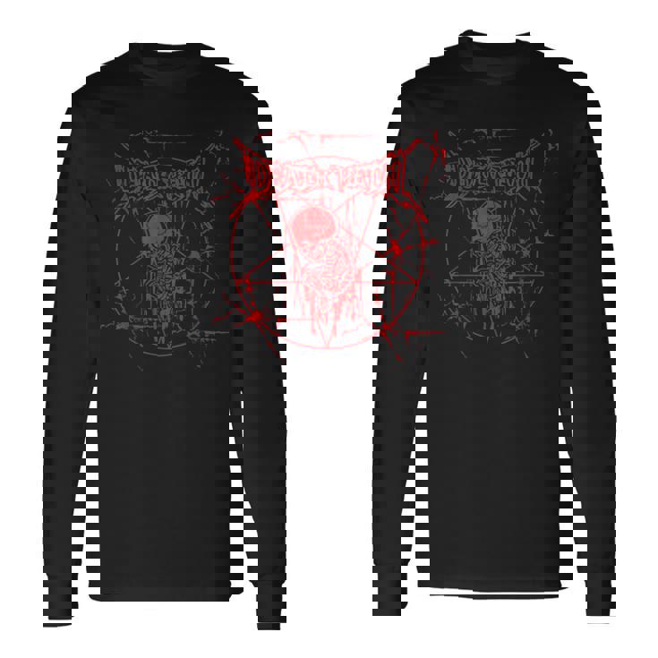 デスメタルtシャツ デスメタル ヘビーロック 携帯電話ケース 長袖Tシャツ