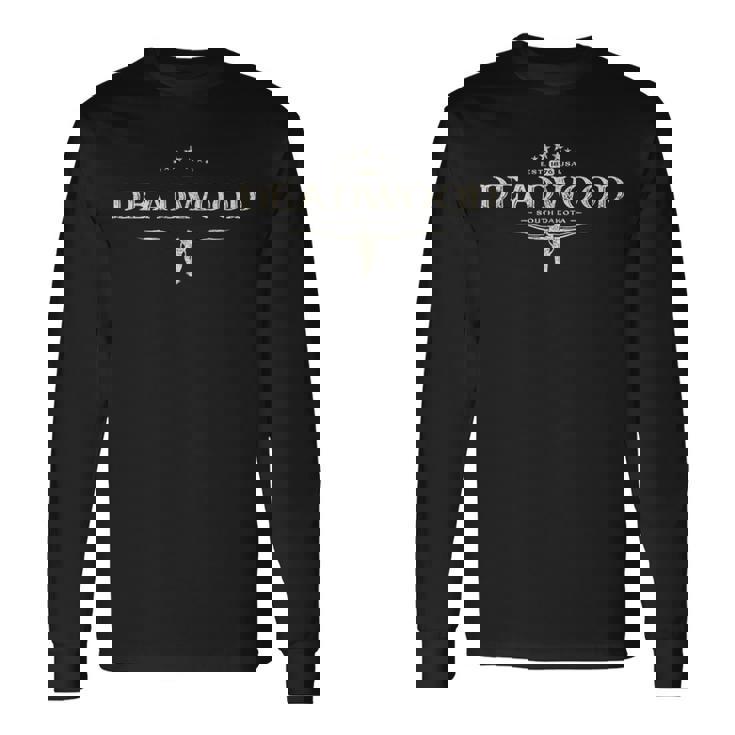 デッドウッド サウスダコタ 1876、ヴィンテージで流行に左右されない記念品。 長袖Tシャツ